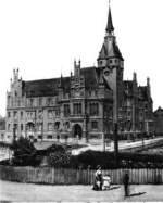 Das alte Rathaus von Gelsenkirchen. 1894 vom Kölner Architekten Wiethase erbaut (1970 abgerissen)