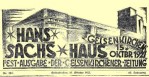 Festausgabe der Gelsenkirchener Zeitung zur Eröffnung des Hans-Sachs-Hauses am 15. Oktober 1927.