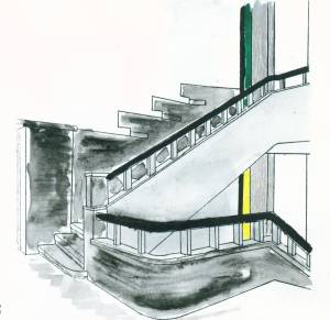 Farbzusammenstellung 3. Obergeschoss. Christoph Hellbrügge: Farbuntersuchung im Hans-Sachs-Haus, 1995